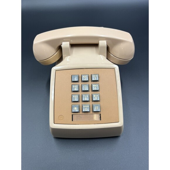 Vintage Beige Western Electric 2500DM Desk Phone (UNTESTED) - Picture 1 of 8